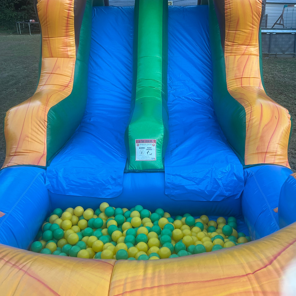 Large inflatable water slide rental from Jungle Rentals