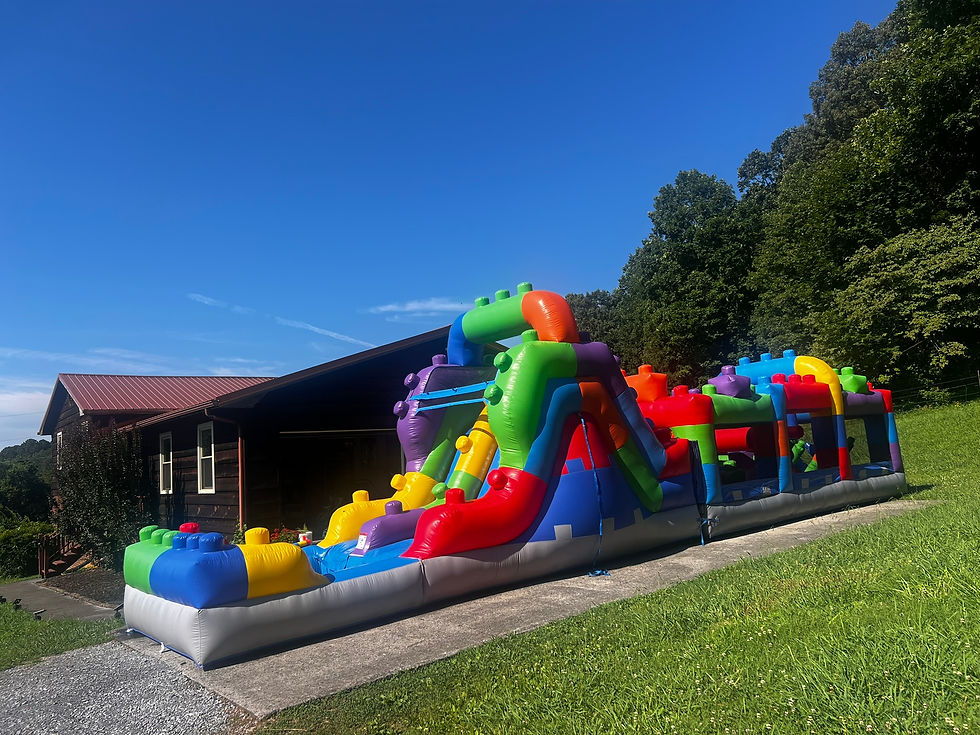 42-foot obstacle course inflatable available for rent in East Tennessee