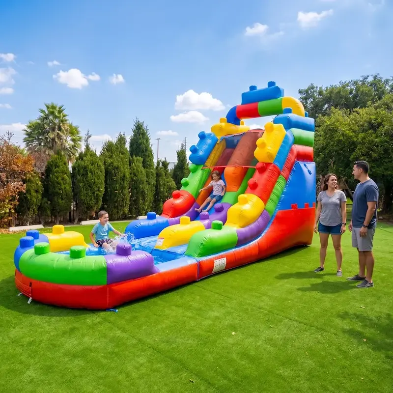 Block Party 16-foot inflatable water slide rental